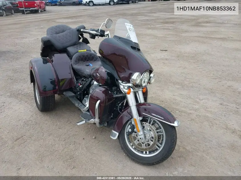 2022 Harley-Davidson Flhtcutg VIN: 1HD1MAF10NB853362 Lot: 42312361