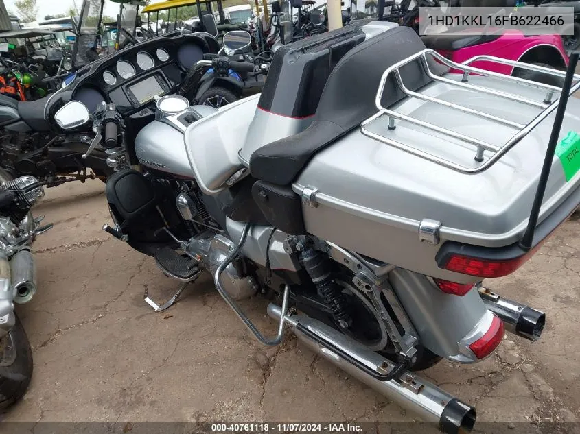 2015 Harley-Davidson Flhtkl Ultra Limited Low VIN: 1HD1KKL16FB622466 Lot: 40761118