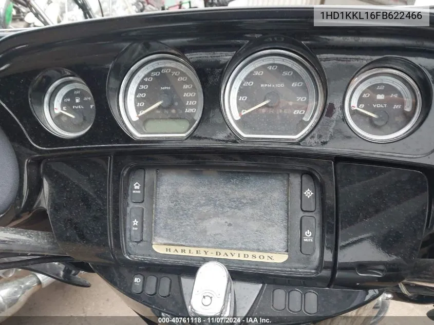 2015 Harley-Davidson Flhtkl Ultra Limited Low VIN: 1HD1KKL16FB622466 Lot: 40761118