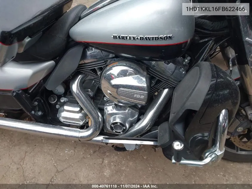 2015 Harley-Davidson Flhtkl Ultra Limited Low VIN: 1HD1KKL16FB622466 Lot: 40761118