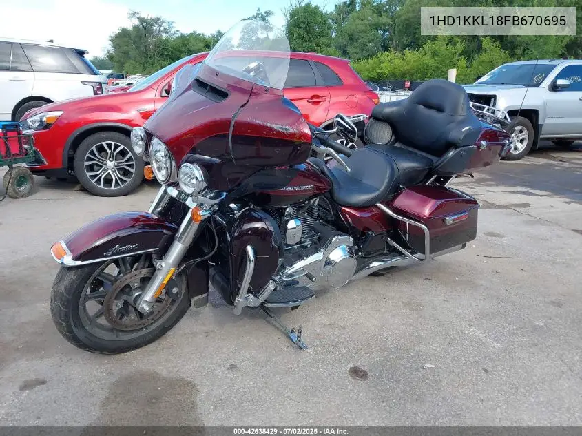 2015 Harley-Davidson Flhtkl Ultra Limited Low VIN: 1HD1KKL18FB670695 Lot: 42638429