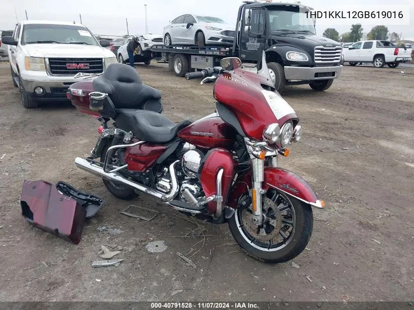 2016 Harley-Davidson Flhtkl Ultra Limited Low VIN: 1HD1KKL12GB619016 Lot: 40791528