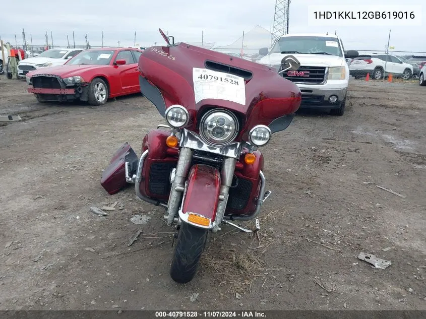 2016 Harley-Davidson Flhtkl Ultra Limited Low VIN: 1HD1KKL12GB619016 Lot: 40791528