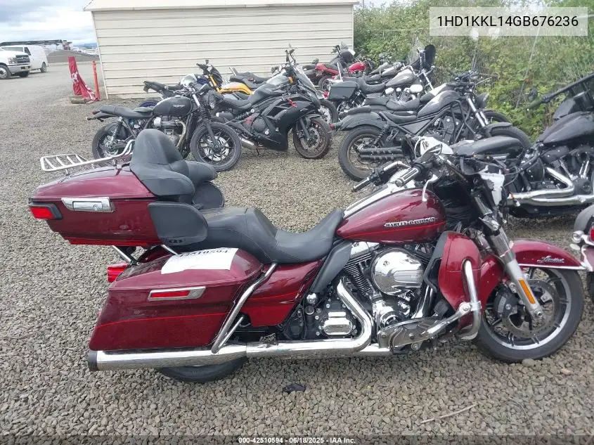 2016 Harley-Davidson Flhtkl Ultra Limited Low VIN: 1HD1KKL14GB676236 Lot: 42510594