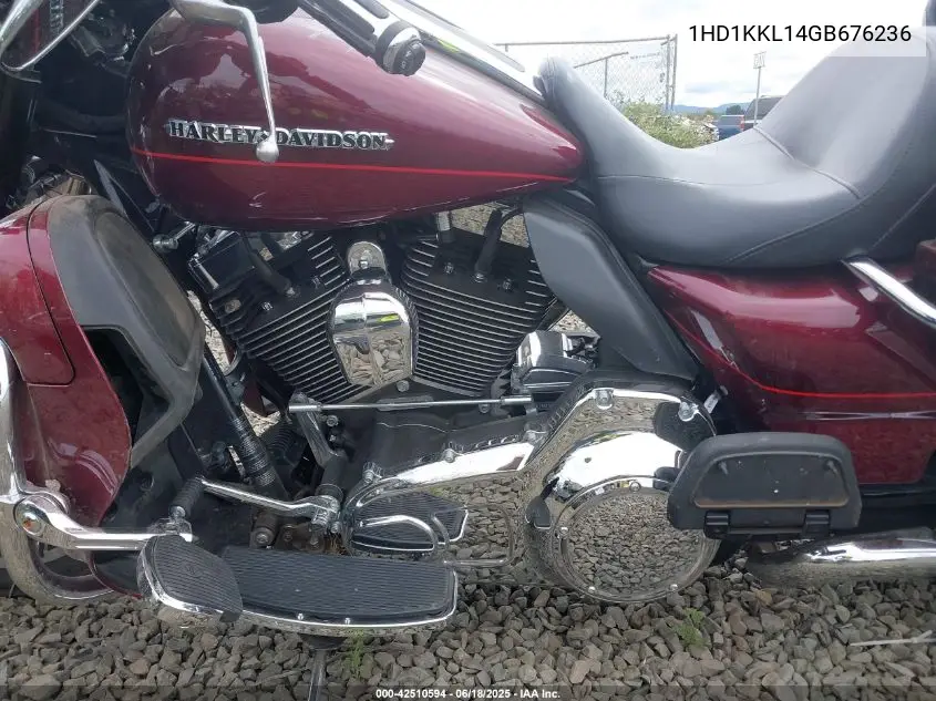 2016 Harley-Davidson Flhtkl Ultra Limited Low VIN: 1HD1KKL14GB676236 Lot: 42510594