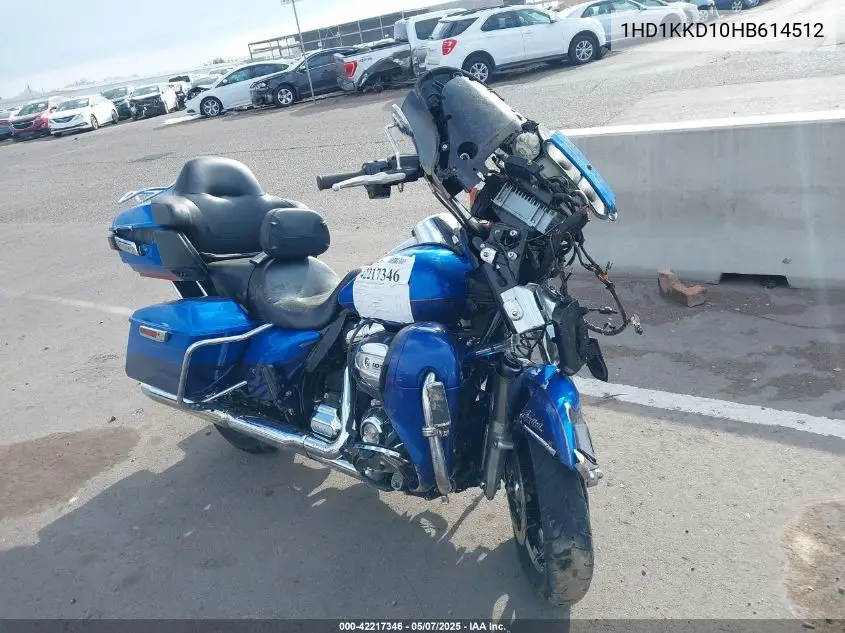 2017 Harley-Davidson Flhtkl Ultra Limited Low VIN: 1HD1KKD10HB614512 Lot: 42217346