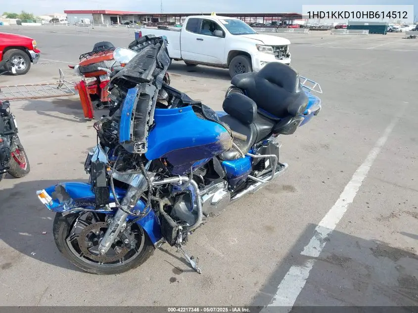 2017 Harley-Davidson Flhtkl Ultra Limited Low VIN: 1HD1KKD10HB614512 Lot: 42217346