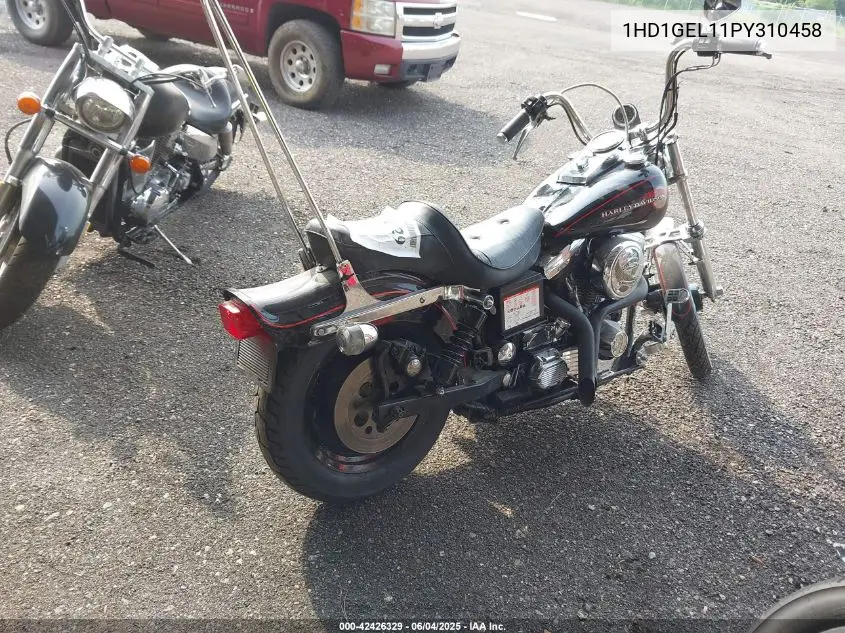 1993 Harley-Davidson Fxdwg VIN: 1HD1GEL11PY310458 Lot: 42426329