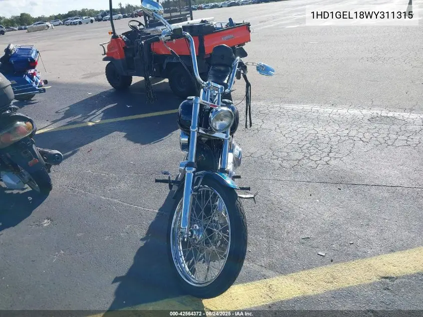 1998 Harley-Davidson Fxdwg VIN: 1HD1GEL18WY311315 Lot: 42564372