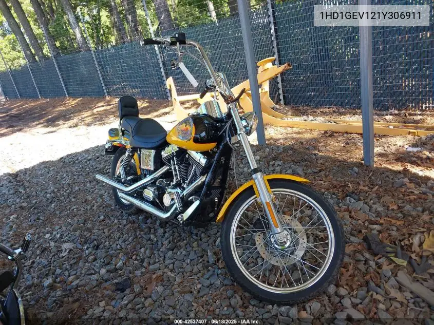 2001 Harley-Davidson Fxdwg VIN: 1HD1GEV121Y306911 Lot: 42537407