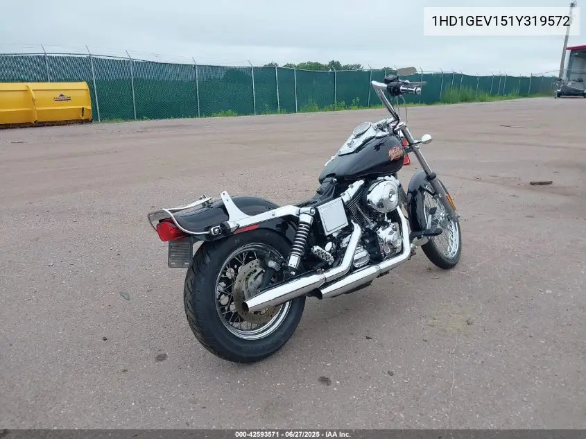 2001 Harley-Davidson Fxdwg VIN: 1HD1GEV151Y319572 Lot: 42593571