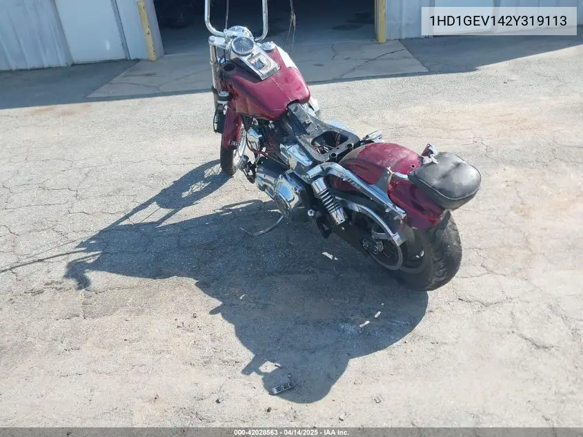 2002 Harley-Davidson Fxdwg VIN: 1HD1GEV142Y319113 Lot: 42028563