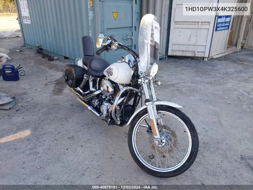 2004 Harley-Davidson Fxdwgi VIN: 1HD1GPW3X4K325600 Lot: 40979101