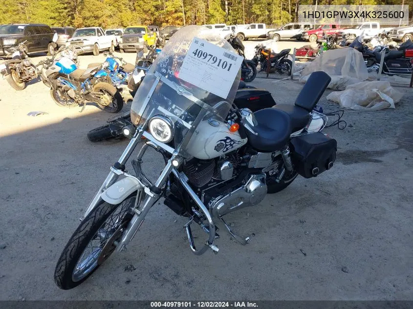 2004 Harley-Davidson Fxdwgi VIN: 1HD1GPW3X4K325600 Lot: 40979101