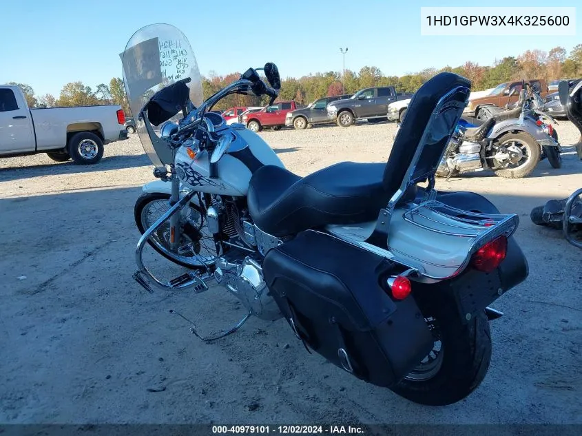 2004 Harley-Davidson Fxdwgi VIN: 1HD1GPW3X4K325600 Lot: 40979101
