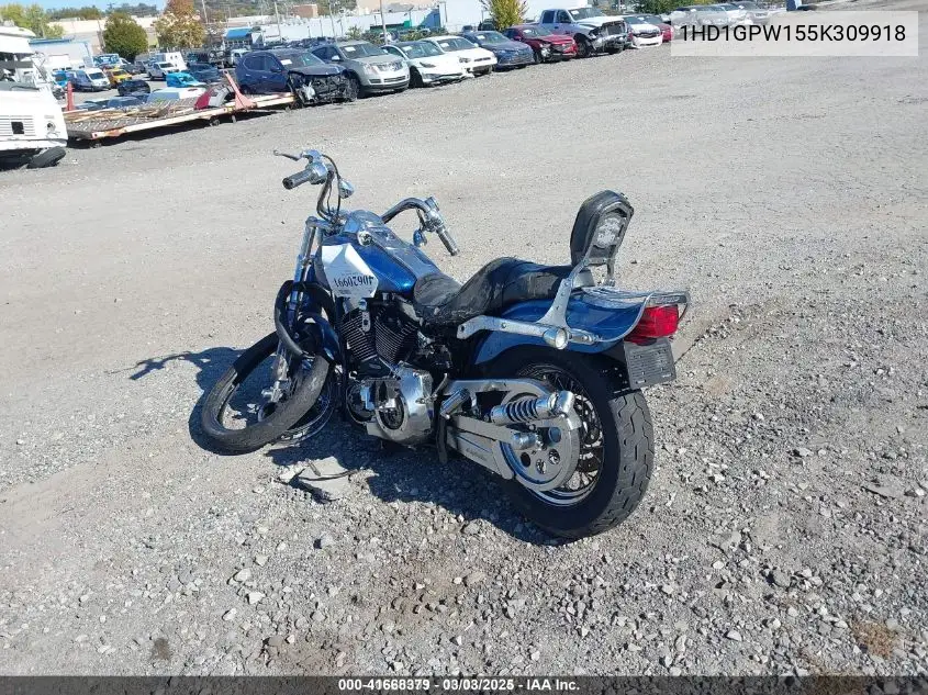 2005 Harley-Davidson Fxdwgi VIN: 1HD1GPW155K309918 Lot: 41668379
