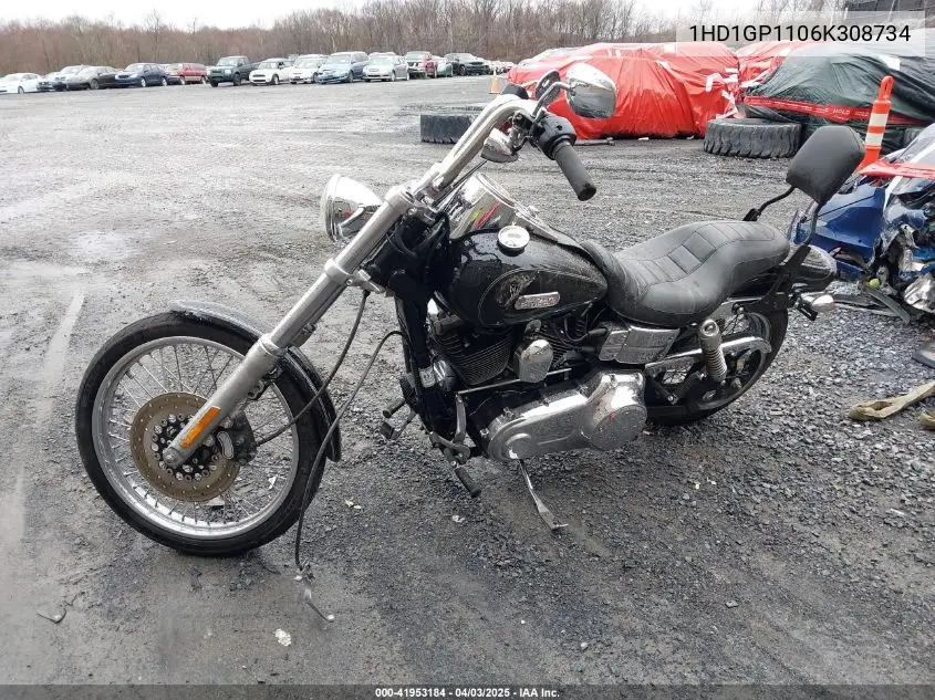 2006 Harley-Davidson Fxdwgi VIN: 1HD1GP1106K308734 Lot: 41953184