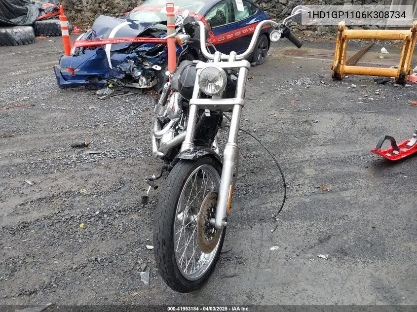 2006 Harley-Davidson Fxdwgi VIN: 1HD1GP1106K308734 Lot: 41953184