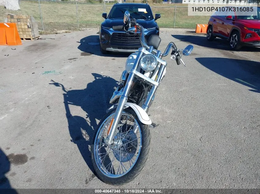 2007 Harley-Davidson Fxdwg VIN: 1HD1GP4107K316085 Lot: 40647345