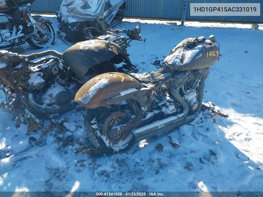 2010 Harley-Davidson Fxdwg VIN: 1HD1GP415AC331019 Lot: 41341029