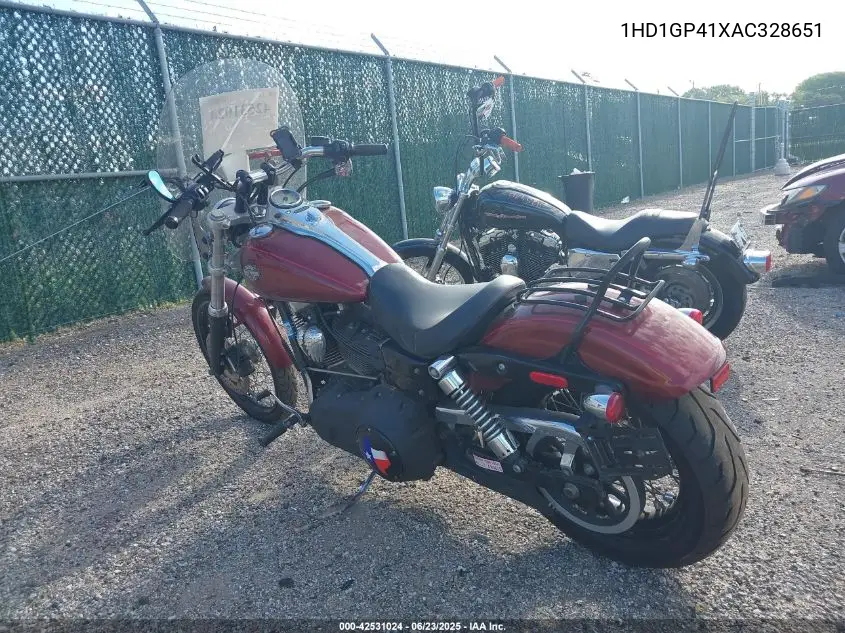 2010 Harley-Davidson Fxdwg VIN: 1HD1GP41XAC328651 Lot: 42531024