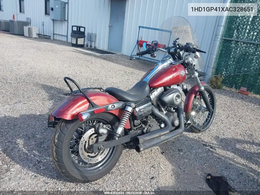 2010 Harley-Davidson Fxdwg VIN: 1HD1GP41XAC328651 Lot: 42531024