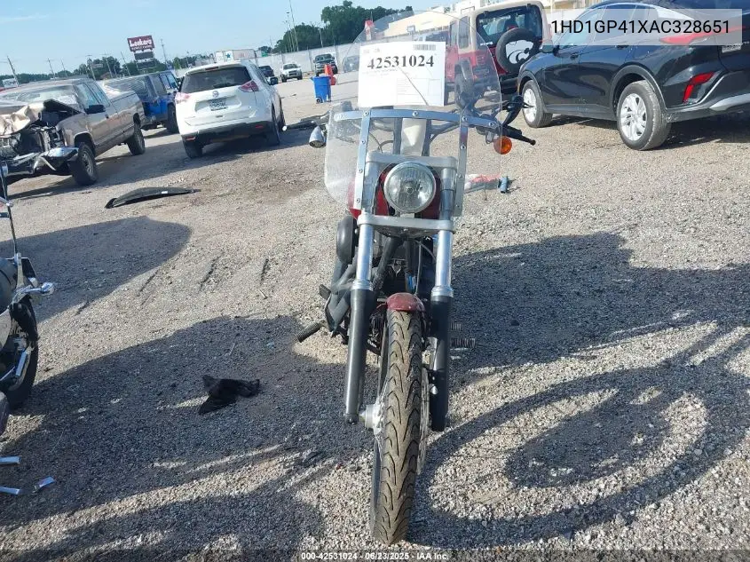 2010 Harley-Davidson Fxdwg VIN: 1HD1GP41XAC328651 Lot: 42531024