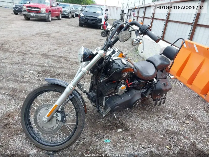 2010 Harley-Davidson Fxdwg VIN: 1HD1GP418AC326204 Lot: 42538133