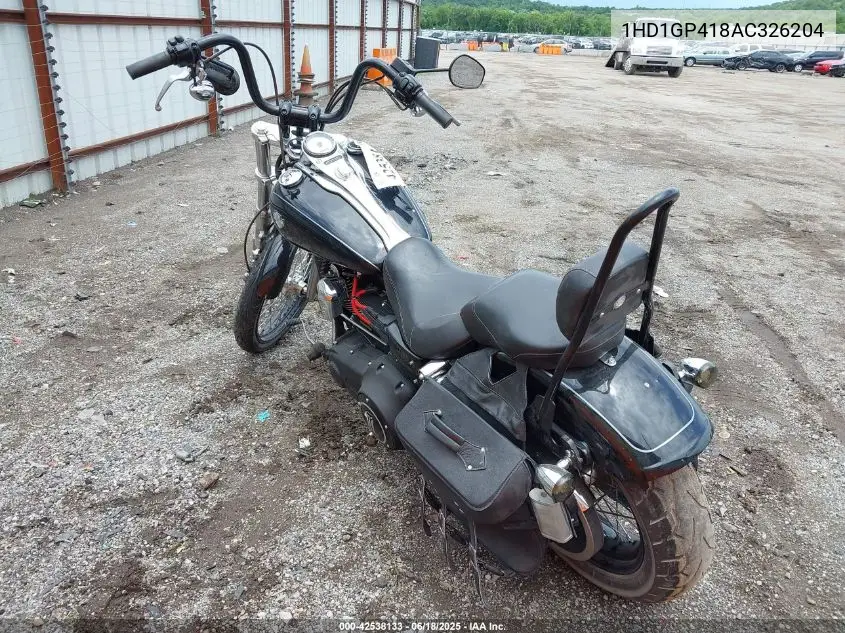 2010 Harley-Davidson Fxdwg VIN: 1HD1GP418AC326204 Lot: 42538133