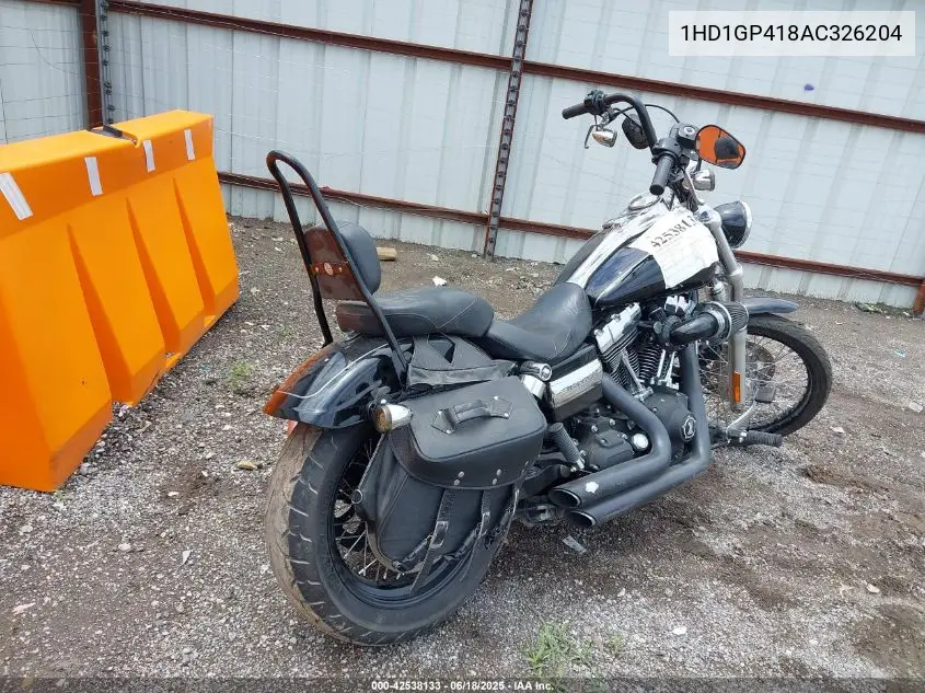 2010 Harley-Davidson Fxdwg VIN: 1HD1GP418AC326204 Lot: 42538133