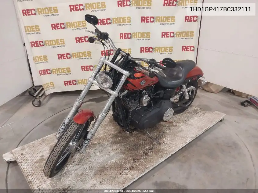 2011 Harley-Davidson Fxdwg VIN: 1HD1GP417BC332111 Lot: 42393378
