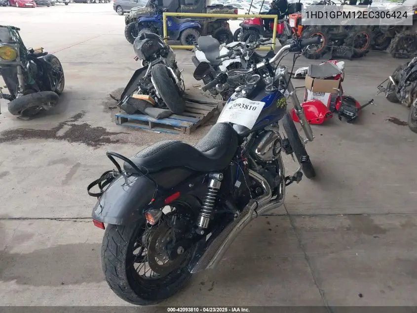 2014 Harley-Davidson Fxdwg Dyna Wide Glide VIN: 1HD1GPM12EC306424 Lot: 42093810
