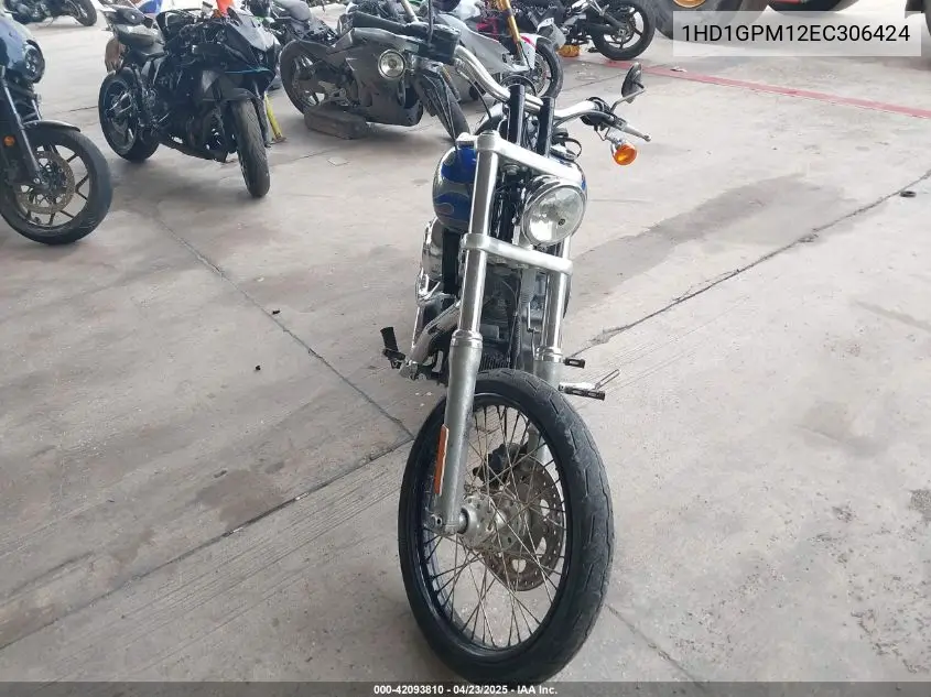2014 Harley-Davidson Fxdwg Dyna Wide Glide VIN: 1HD1GPM12EC306424 Lot: 42093810