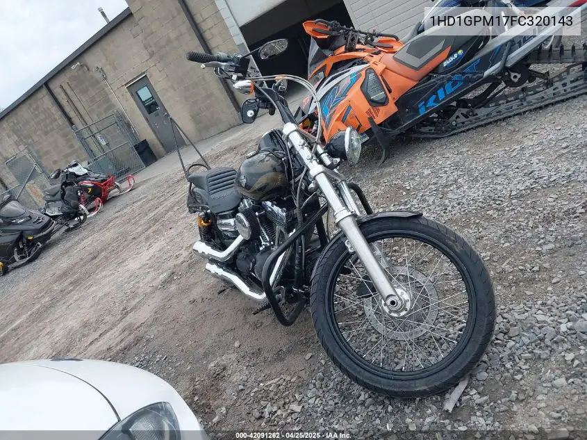 2015 Harley-Davidson Fxdwg Dyna Wide Glide VIN: 1HD1GPM17FC320143 Lot: 42091262