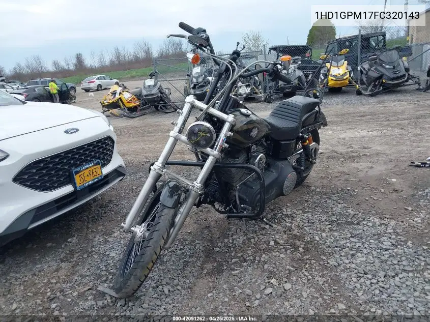 2015 Harley-Davidson Fxdwg Dyna Wide Glide VIN: 1HD1GPM17FC320143 Lot: 42091262