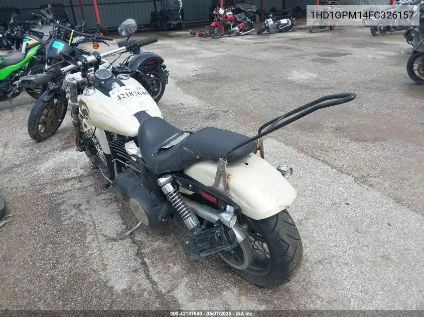 2015 Harley-Davidson Fxdwg Dyna Wide Glide VIN: 1HD1GPM14FC326157 Lot: 42187640