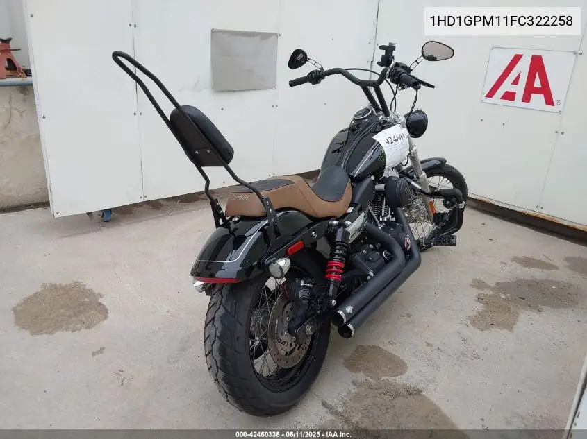 2015 Harley-Davidson Fxdwg Dyna Wide Glide VIN: 1HD1GPM11FC322258 Lot: 42460336