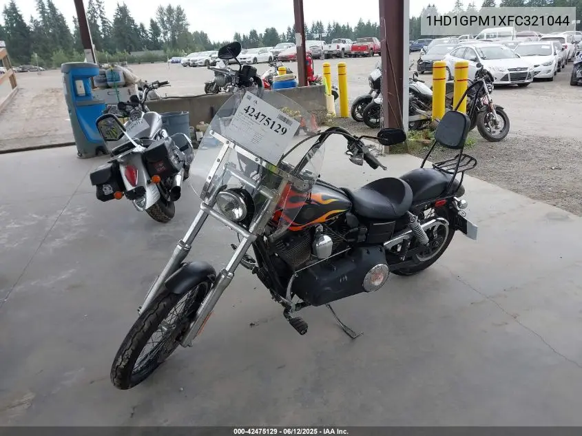 2015 Harley-Davidson Fxdwg Dyna Wide Glide VIN: 1HD1GPM1XFC321044 Lot: 42475129