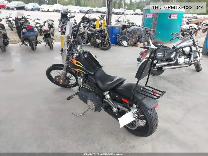 2015 Harley-Davidson Fxdwg Dyna Wide Glide VIN: 1HD1GPM1XFC321044 Lot: 42475129