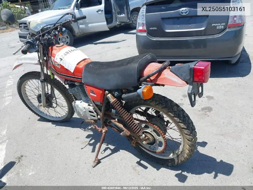 1997 Honda Xl250 VIN: XL250S5103161 Lot: 42481644