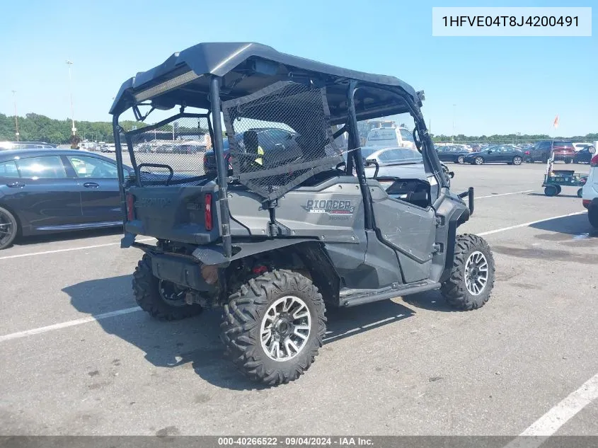 2018 Honda Sxs1000 M5 VIN: 1HFVE04T8J4200491 Lot: 40266522