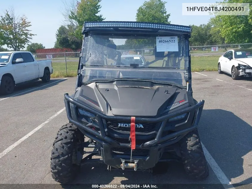 2018 Honda Sxs1000 M5 VIN: 1HFVE04T8J4200491 Lot: 40266522