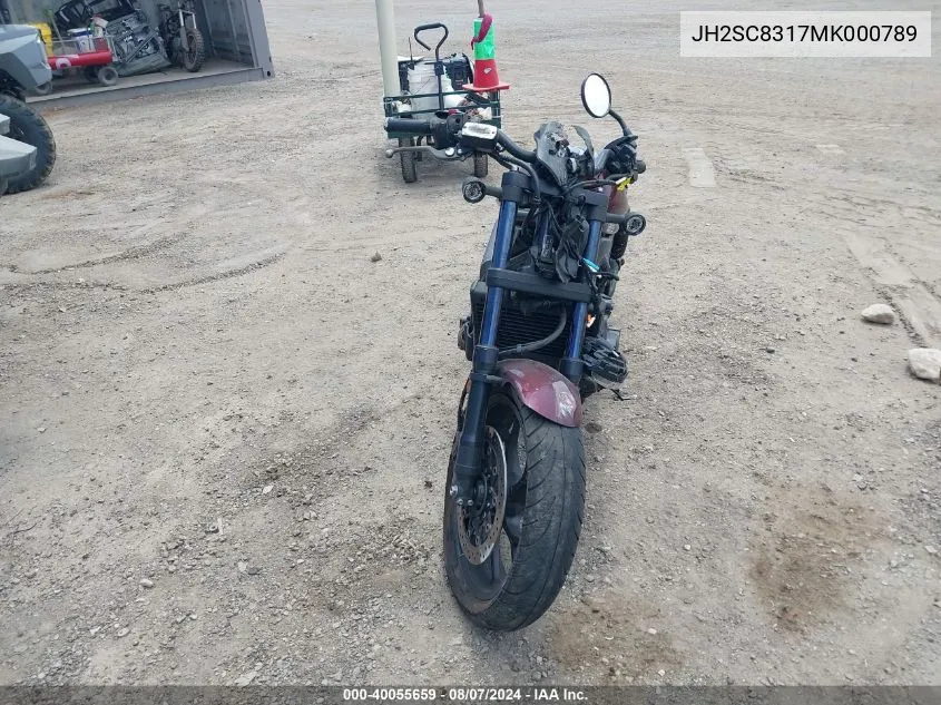 2021 Honda Cmx1100 D VIN: JH2SC8317MK000789 Lot: 40055659