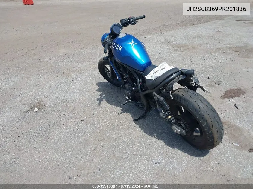 2023 Honda Cmx1100 T VIN: JH2SC8369PK201836 Lot: 39910387