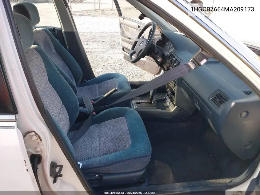 1991 Honda Accord Ex/Ex-R VIN: 1HGCB7664MA209173 Lot: 42565433