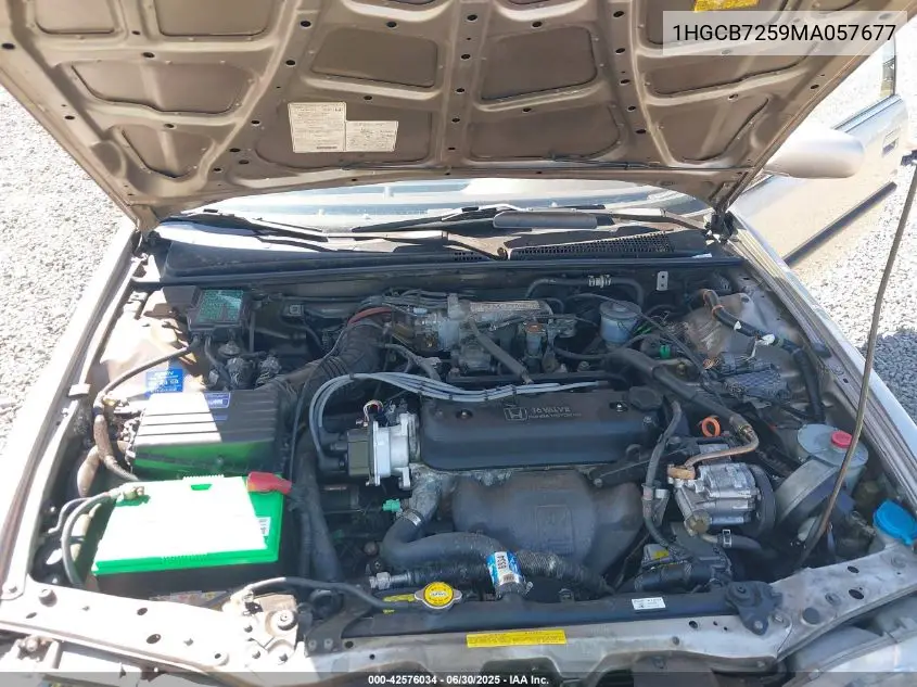 1991 Honda Accord Lx VIN: 1HGCB7259MA057677 Lot: 42576034