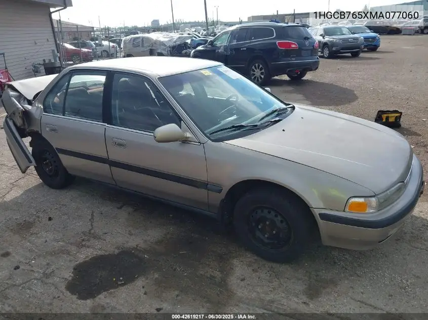 1991 Honda Accord Lx/Ex VIN: 1HGCB765XMA077060 Lot: 42619217