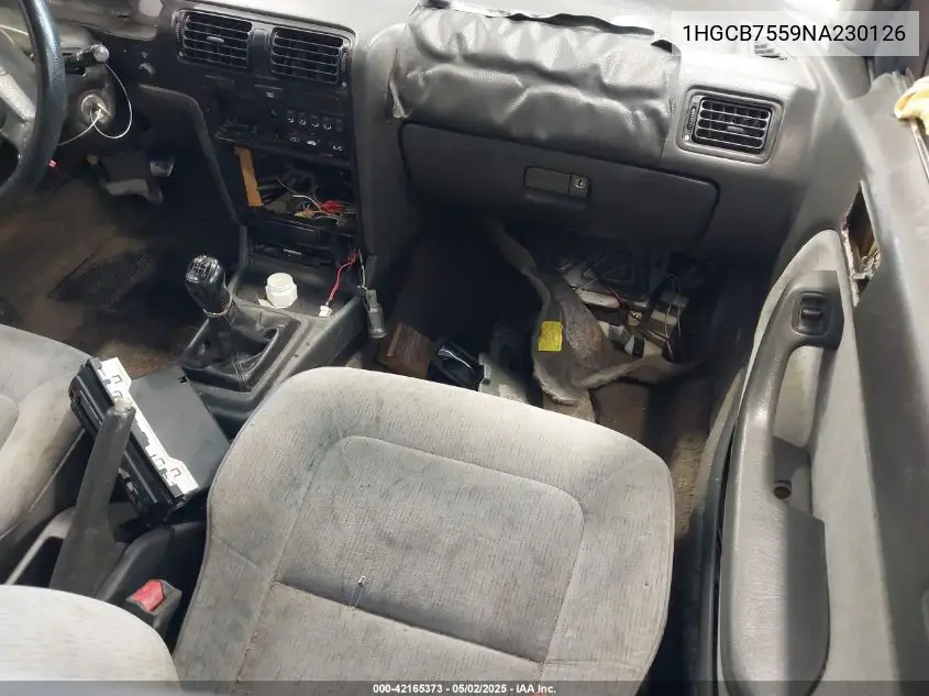 1992 Honda Accord Lx VIN: 1HGCB7559NA230126 Lot: 42165373
