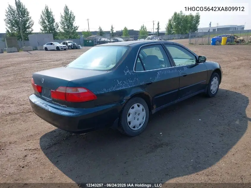 1999 Honda Accord Lx VIN: 1HGCG5642XA809912 Lot: 12343257