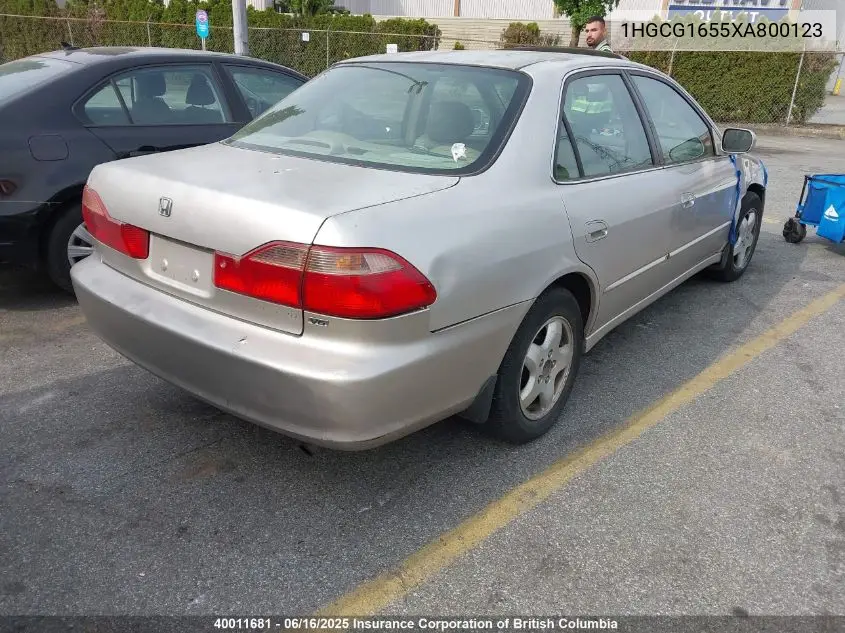 1999 Honda Accord Ex VIN: 1HGCG1655XA800123 Lot: 40011681